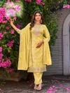 Coco By Aanchi Glass Roman Kurti With Bottom Dupatta
